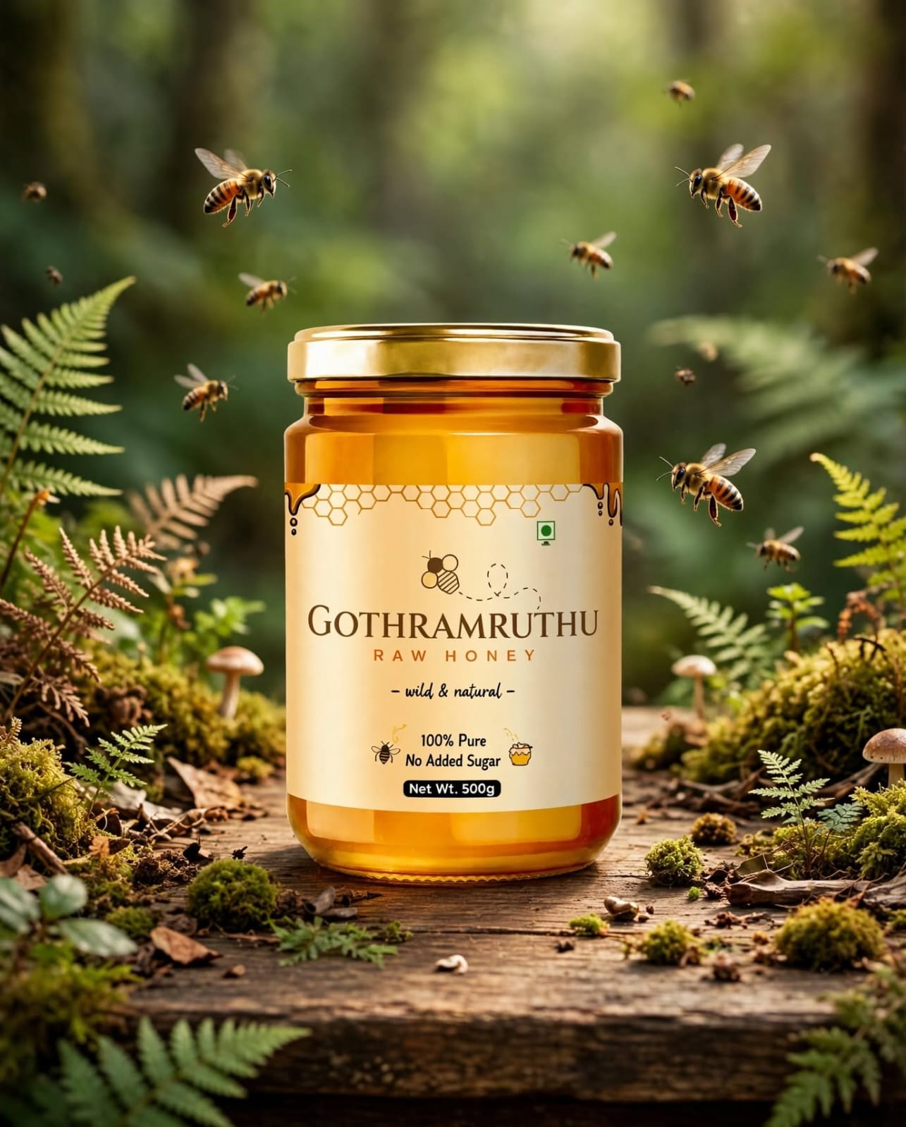 wild honey processed 500 gm