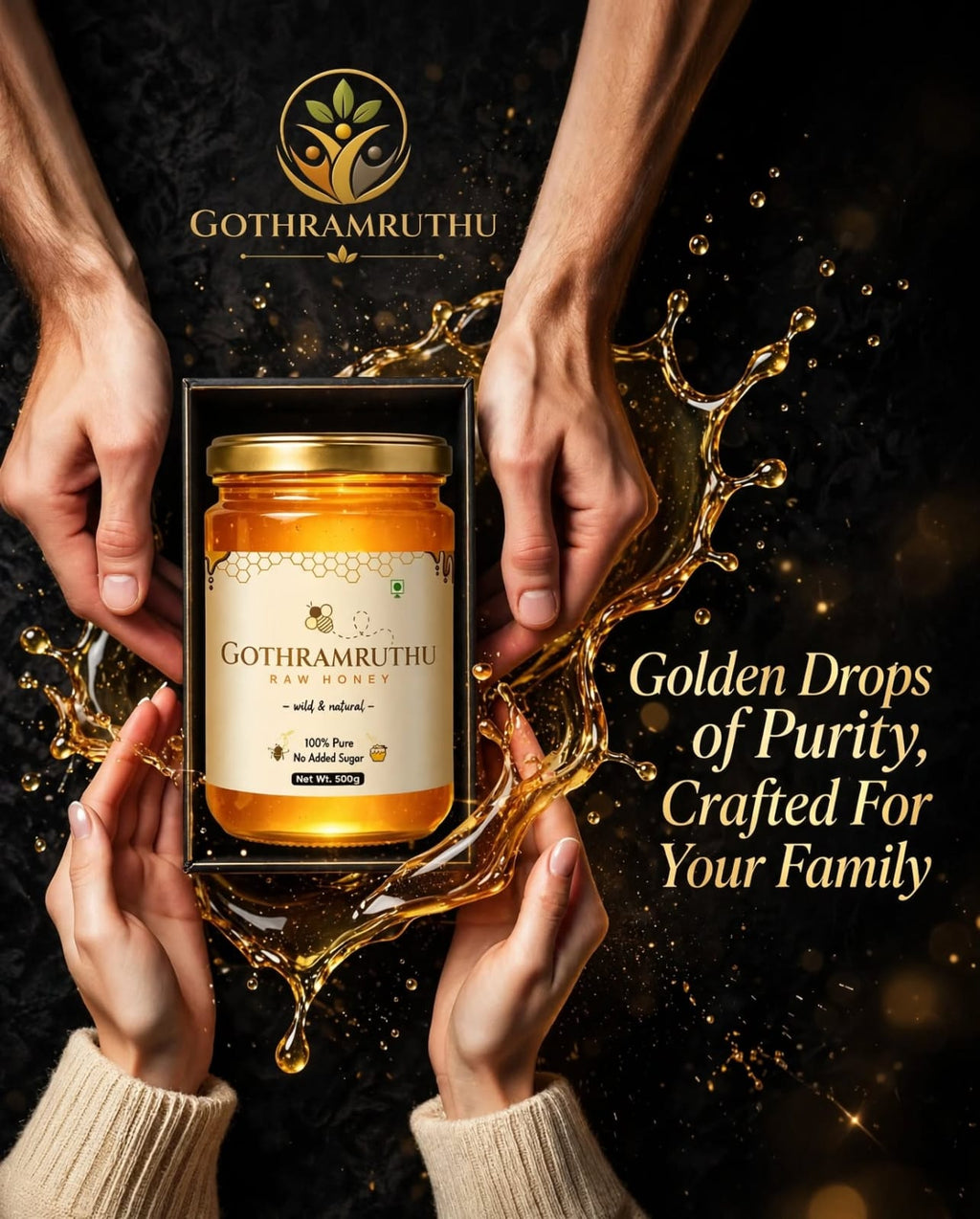 wild honey processed 500 gm